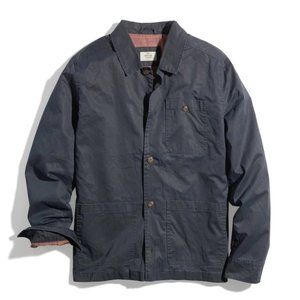 Marine Layer Everett Dry Wax Chore Coat Medium Washed Navy